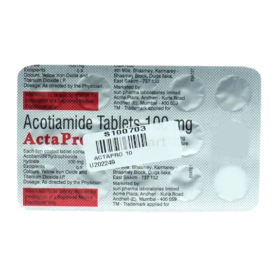 actapro 100mg tablet 15's